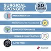 Dealmed Gauze Sponge Woven Sterile 2" X 2" 8-Ply 2'S, 50/Bx, 30/Cs, 1500PK 783822